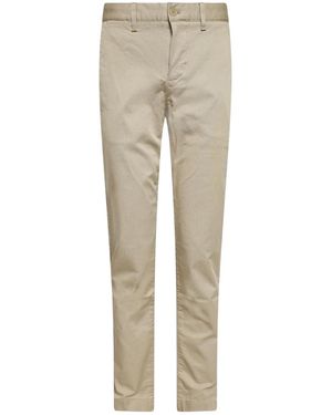Lacoste Slanke Chino's Van Katoen Voor - Naturel