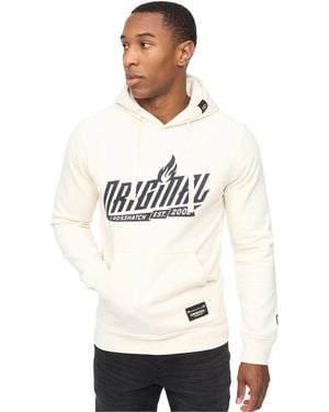 Crosshatch Jampstead Hoodie (Light Stone) - White