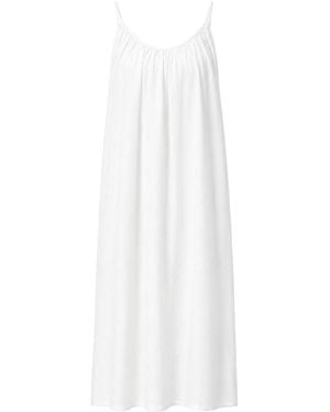 MixRay Sleeveless A-Line Maxi Dress - White