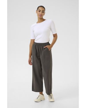 Kaffe Casual Broek Kanaya Casual Broek Loose Fit - Wit