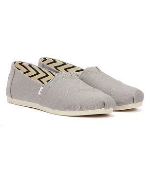 TOMS Alpargata Heritage Canvas Morning Dove Espadrilles - White