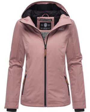 Marikoo Overgangsjas Lichtgewicht Water- En Windafstotend Met Capuchon Mauve - Roze
