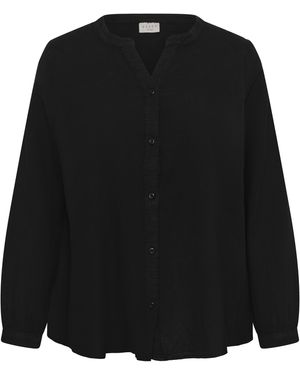 Kaffe Overhemd Met Lang Mouwen Kcnana Overhemd Met Lang Mouwen Regular Fit - Zwart