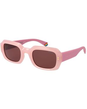 Polaroid Multicolour Plastic Sunglasses - Pink
