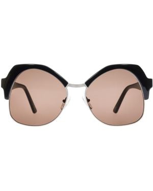 Andy Wolf Sunglasses One A 58 Metal Composite - Black