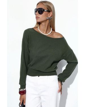 Busem Cropped Crew Neck Sweatshirt - Green