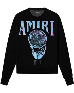 Amiri Crystal Ball Design Knitted Jumper Cashmere - Black
