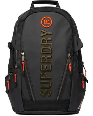 Superdry Damesrugzak Van Zeildoek/Mesh - Zwart