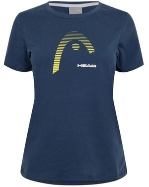 Head T-Shirt Met Grafische Print Van Club Lara - Blauw