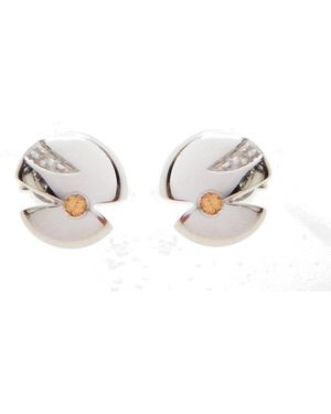 Orphelia Dames 925 Sterling Zilveren Stud Oorbellen - Zwart