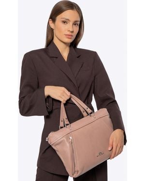 Wittchen Dames 15" Leren Laptoptas Met Kwastje, Beige, Natuurlijk Leer - Naturel