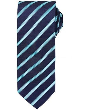 PREMIER Stripe Tie - Blue