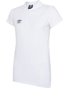 Umbro Ladies Club Essential Polo Shirt - White