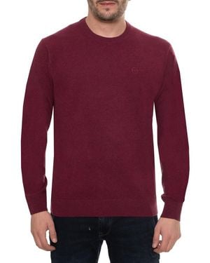 Sergio Tacchini Crew Neck Knit Jumper - Red