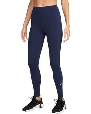 Nike One Dri-Fit High Rise Leggings (Midnight) - Blauw