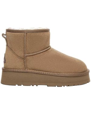 EVER AU Mini Classic Koe Suède Boots (Kastanje) - Bruin