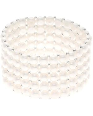 Ateliers Saint Germain Bracelet 5 Rows Of Real Freshwater Pearls - White