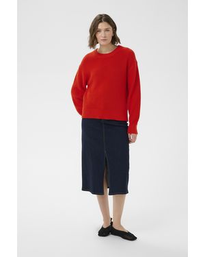 Part Two Pullover Bozenapw Pullover Baggy Fit - Rood
