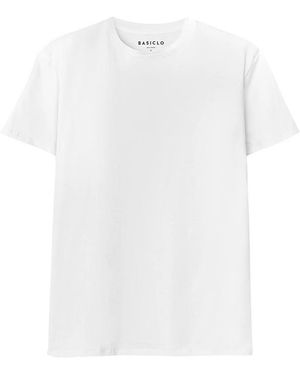 Basiclo High Weight Premium Crew Neck T-Shirt - Wit