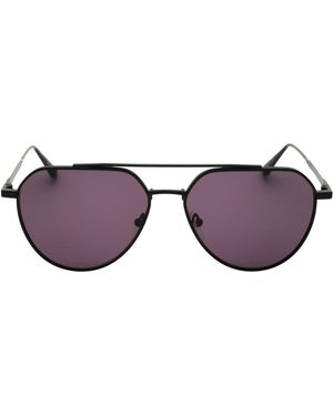 Calvin Klein Matte Sunglasses Metal - Purple