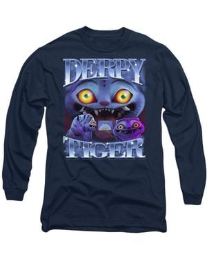 K-Pop Demon Hunters Adult Long-Sleeved T-Shirt - Blue