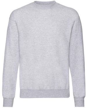 Fruit Of The Loom Lichtgewicht Drop Shoulder Sweatshirt (heide Grijs)