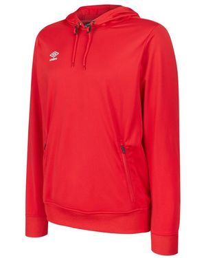 Umbro Club Essential Hoodie (Vermillion) - Red