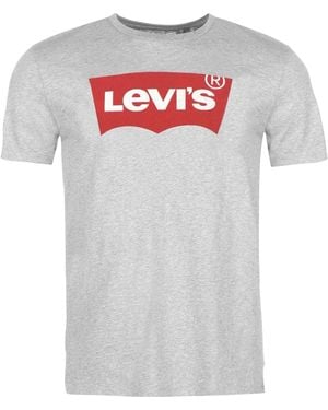 Levi's Batwing Logo T-Shirt /Rood) - Wit