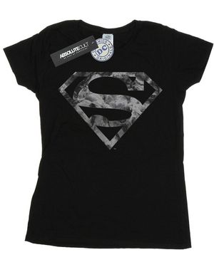 Dc Comics Superman Marble Logo Katoenen T-Shirt - Zwart