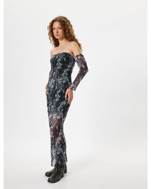 Koton Jurken Maxi-lengte Kolomjurk Jurk - Blauw