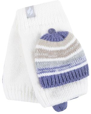 Heat Holders Bronte Style Cute Converter Gloves - White