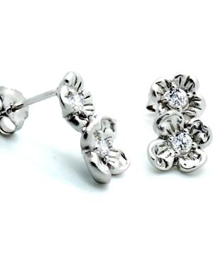 Orphelia Dames 925 Sterling Zilveren Stud Oorbellen - Zwart