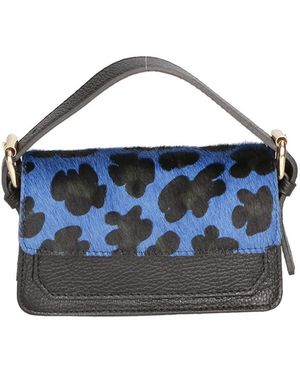 faina Handtas Luipaard Blu - Blauw