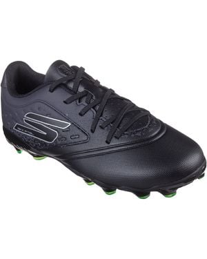 Skechers Performance Razor 1.5 Jr Jeugd Fg Zwart/zilver Voetbalschoenen - Blauw