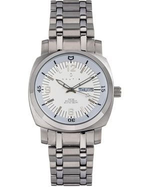 Nautis Stealth Bracelet Watch W/Day/Date - Metallic