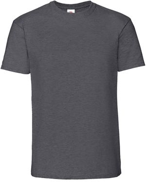 Fruit Of The Loom Iconic Premium Ringspun Katoen T-shirt (donkere Heide) - Grijs