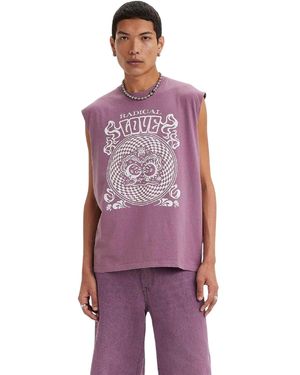 Levi's Tanktop Met Grafische Print En Pride-Motief - Paars