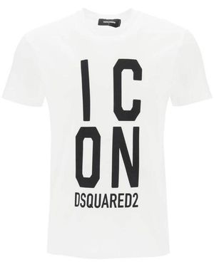 DSquared² Volwassen Icon Logo Cool Fit T-Shirt - Wit