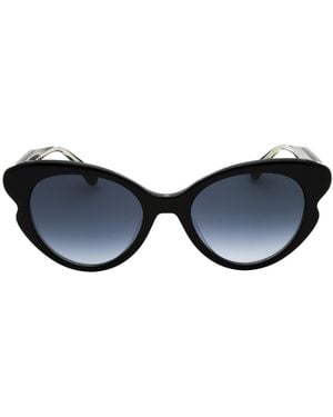 Kate Spade Elina Zonnebril Met Donkergrijze Glazen En Zwarte Accenten - Blauw