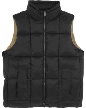 Lyle & Scott Herenvest Met Gewatteerd Logo Van Cocoon (Lak) - Zwart