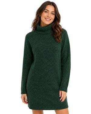 Pieces Turtleneck-Trui-Jurk Voor (Trek) - Groen