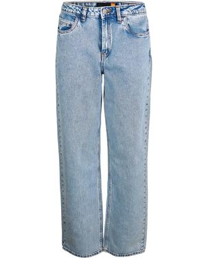 Timberland Damesjeans Met Middelhoge Taille En Rechte Pijpen (Kust) - Blauw