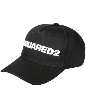 DSquared² Embroidered Logo Cap Cotton - Black
