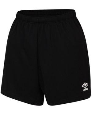 Umbro Ladies Club Logo Shorts - Black