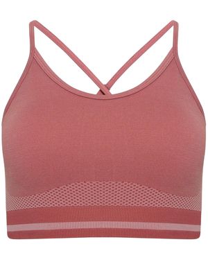 Dare 2b Dont Sweat It Spaghetti Strap Sportbeha (Mesa Roos) - Rood
