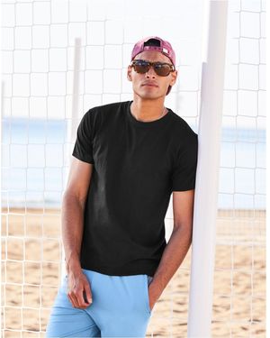 Fruit Of The Loom Iconic Premium Ringspun Cotton T-Shirt (Dark Plum) - Black