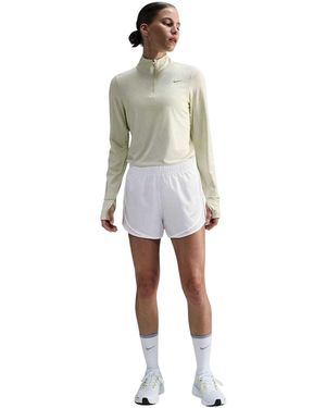 Nike Tempo Dri-Fit Hardloopshort Met Middelhoge Taille Voor - Wit