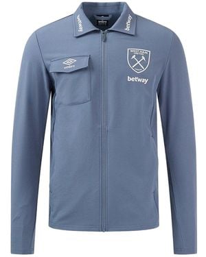 Umbro 24/25 West Ham United Fc Presentation Jacket (Flint Stone) - Blue