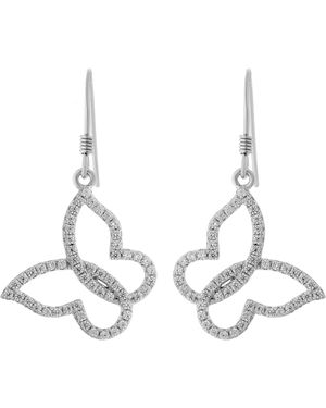 Orphelia 925 Sterling Drop Earrings - Metallic