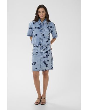 Kaffe Denim Rok Kababena Denim Rok Regular Fit - Blauw